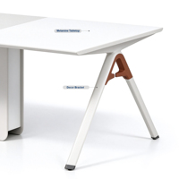Tables de conférence de taille moyenne et petite, bureaux longs en forme de barre, tables de réunion minimalistes et modernes, tables de formation, table combinée de style panneau