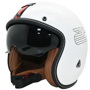 新着レトロカスタムオートバイヘルメット高品質Cascoオープンフェイスオートバイヘルメット3/4 ABSヘルメット