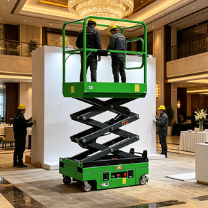 Plataforma Elevadora de Tijera Autopropulsada Hidráulica para Construcción de 4.8m, 6m, 10m, 12m, 230kg, 500kg para Pasillos Estrechos, Venta al por Mayor - Product Image 2