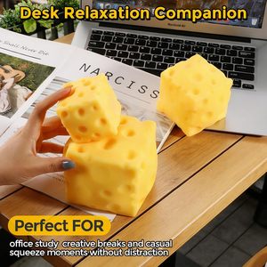 Squishy de Queso Grande (10cm/12cm), Juguete Antiestrés de Queso para Aliviar el Estrés, Juguetes Virales para Apretar, Regalos para Fiestas y Cumpleaños - Product Image 3