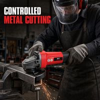 Meuleuse d'angle électrique professionnelle robuste pour la découpe, le meulage et le polissage – Outil électrique pour la fabrication métallique, l'atelier et la construction