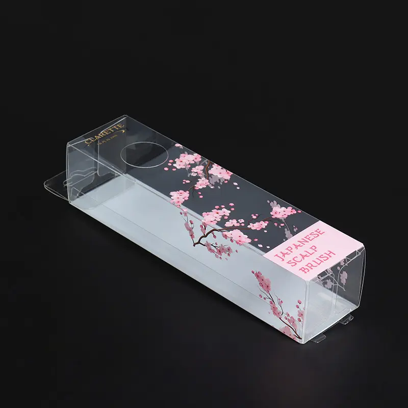 hot sale PET packaging boxes factory price small plastic cosmetic custom folding clear white PVC box