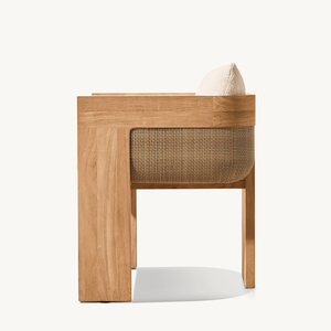 Gỗ tếch gỗ vườn ăn uống thiết lập ngoài trời đồ nội thất ghế ăn và bảng thiết lập Gỗ Tếch vườn ăn uống thiết lập cho Patio khách sạn - Product Image 4