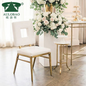 Restaurant Gold Stainless Steel Legs Dining Room <b>Chairs</b> Hotel <b>Outdoor</b> Dining & Living Room Use - Product Image 1