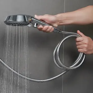 Schlussverkauf flexible 1,5 m lange Chrome-Edelstahl-Duschschlauche für Handbrause und Bidet-Sprühdose