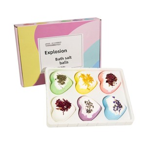 Paquete de Seis Bolas de Baño Efervescentes Love Explosion, 6*100g, Bolas de Baño con Sal Marina, Control de Grasa, Exfoliante - Product Image 4