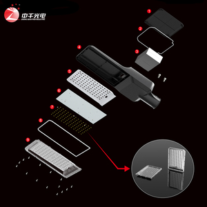 LiFePO-lámpara Solar para exteriores, farola de luz Led con batería de litio IP65, resistente al agua, de fundición a presión de aluminio, dividida, Comercial - Product Image 6