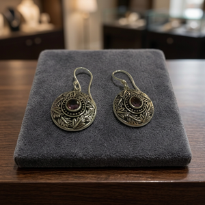 Boucles d'oreilles pendantes mignonnes faites à la main en argent sterling avec pierres précieuses de qualité AAA, cadeau de mariage et de fiançailles, bijoux pour femmes, lot de grossiste - Product Image 2
