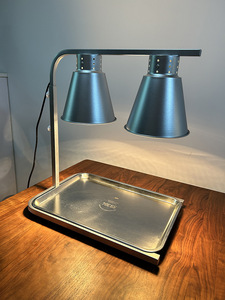 Stazione di Presentazione Alimenti <span class=keywords><strong>Elettrica</strong></span> in Acciaio Inox con Lampada Riscaldante per Hotel - Product Image 5