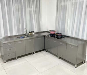 Mueble <span class=keywords><strong>de</strong></span> <span class=keywords><strong>Cocina</strong></span> Modular <span class=keywords><strong>de</strong></span> Acero Inoxidable 304 para Exteriores, Personalizable y Moderno, con Cajón, Construcción Duradera y 5 Años <span class=keywords><strong>de</strong></span> Garantía - Product Image 3