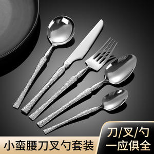 ชุดมีดสเต็กสแตนเลส 304 ทรงเพรียวบาง ข้ามพรมแดน สไตล์นอร์ดิก 5 ชิ้น ใบมีดขัดเงา ขอบตรง - Product Image 5