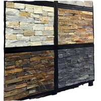 Fourniture d'usine d'un design moderne, placage de pierre naturelle, revêtement mural intérieur extérieur en ardoise, carreaux, finition de surface divisée pour la maison