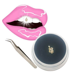 8K denti d'oro gioielli amanti decorazioni serpente gattino forma di tigre gemma multiuso denti sbiancamento dei denti accessori dente - Product Image 2