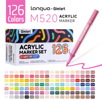 Marqueurs à double trait de 126 couleurs, stylos acryliques métalliques scintillants, non effaçables, pour dessin, gribouillage, création de cartes, scrapbooking, art