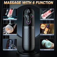 Nouvelles Machines et Appareils de Masturbation Masculine Automatiques 5 en 1 avec Contrôle par APP, Vibrations, Léchage, Poussées, Succion et Chauffage – Jouets Sexuels IA