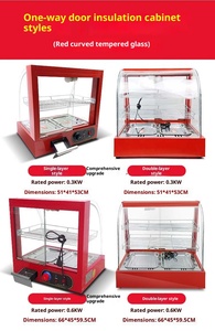 Tủ trưng bày hâm nóng thực phẩm thương mại 50L kiểm soát nhiệt độ kỹ thuật số trưng bày thực phẩm nóng cho nhà hàng bánh - Product Image 2