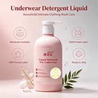 Liquide de lavage doux pour sous-vêtements 500ml, antibactérien, élimination des taches de sang, contrôle des odeurs pour vêtements intimes