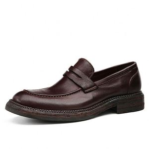 Customized Men's Stylish Breathable Waterproof <b>Height</b> <b>Increasing</b> Party Casual Genuine Leather Sole Oxford Office <b>Shoes</b> - Product Image 5