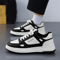 Chaussures décontractées en cuir respirantes pour hommes MF01, style automne, nouvelles chaussures de sport blanches tendance, polyvalentes et légères, baskets pour hommes