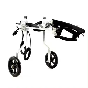 調節可能な犬のカート2輪の椅子障害者のペットの犬の歩行者のカートの後ろの足のためのモビリティ無効な犬の車椅子