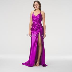 Nouvelle Robe Longue Blanche Élégante à Fente Haute pour Demoiselle d'Honneur, Robes de Soirée et de Bal pour Femme – Collection Été - Product Image 2