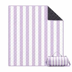 Couverture <span class=keywords><strong>de</strong></span> pique-nique pliable imperméable, matelassée double face, tapis d'extérieur avec sac <span class=keywords><strong>de</strong></span> transport, tapis <span class=keywords><strong>de</strong></span> camping rayé portable pour la <span class=keywords><strong>plage</strong></span> - Product Image 1