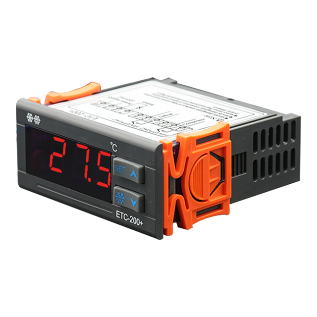 ETC-200+ 220V Digital LCD Display Cold Room Thermostat Temperature Controller With NTC Sensor