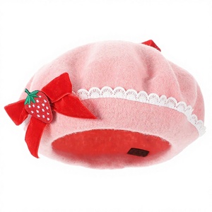 2026 Wholesale Female Adult Multi Colors Custom Winter Letter Pattern Polyester/Cotton Twill Beret Femme - Product Image 3
