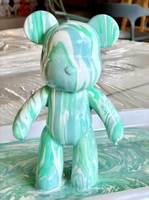 Vente directe fabricant : Figurine animale multifonctionnelle Fluid Bear Violent White Embryo, style animal, vente en gros, peinture DIY à dessiner soi-même pour Noël
