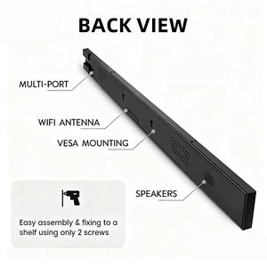 Экран-панель 4K для рекламы, широкоформатный, высокояркий, 23,6 дюйма, для торговых полок, монитор-полоса, цифровая вывеска для торговых центров - Product Image 5