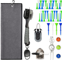 Kit d'accessoires de Golf personnalisés, usine OEM, Kit avec serviette en microfibre, outils de trempage, marqueurs de billes et t-shirts en plastique, 1000 pièces