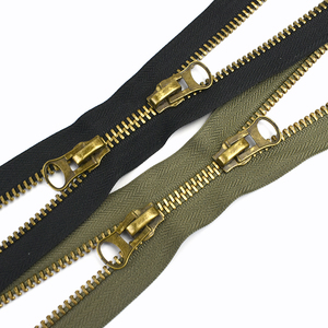 Meetee AP099 <span class=keywords><strong>8</strong></span> #15-120CM Răng Đồng <span class=keywords><strong>Zipper</strong></span> May Phụ Kiện Mở Đôi Quân Đội Dây Kéo Màu Xanh Lá Cây Ngắn Đóng End Pocket Zippers - Product Image 3