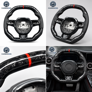 Volant sport en fibre de carbone 3 branches 40 mm pour Porsche Cayenne Macan Panamera Boxster Coupé pour GT4 958 997 987 993 - Product Image 6