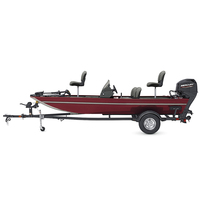 Bateau de Pêche à Basse KINOCEAN 2025 en Aluminium de 17 Pieds, Qualité Supérieure, avec Console Latérale, Neuf, Type Jon Boat, Idéal Sports, En Promotion
