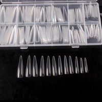 TSZS 240 pièces/boîte embouts de Gel doux XXL Nail Art faux ongles en gros couverture complète embouts d'ongles en acrylique Stiletto pour l'extension de manucure