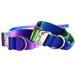 Fabricante sin tirones ajustable <span class=keywords><strong>Arnes</strong></span> Perro Chaleco de entrenamiento de nailon Reino Unido táctico caminar perro arnés y collar Correa conjunto para perro grande - Product Image 4