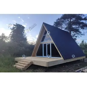 Modern low cost prefabricated wood tiny house wood structure garden houses