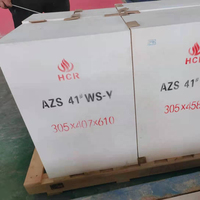 Huachen Refractory Haute Résistance au Feu AZS 33 #   Blocs de la série WS, 48,5 % Al2O3, réfractarité 1770°C-2000°C, certifiés ISO9001, en vrac