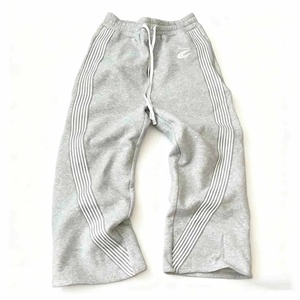 Pantalon de <span class=keywords><strong>jogging</strong></span> Y2K rayé en coton-polyester sur mesure, coupe ample, style streetwear, jambe large et <span class=keywords><strong>évasé</strong></span>e - Product Image 3