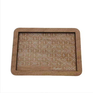 Coffre-fort en bois avec tirelire de comptoir pour stocker et organiser vos fonds - Product Image 5