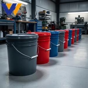 Seau en plastique robuste de 20 L pour stockage d'<span class=keywords><strong>essence</strong></span> - Bidon de carburant anti-explosion avec bec verseur scellé - Product Image 2