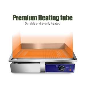 Plancha Eléctrica Grande con Control Preciso de Temperatura y Bajo Consumo de Energía, Ideal para Cantinas y Restaurantes, al Precio Más Bajo - Product Image 4