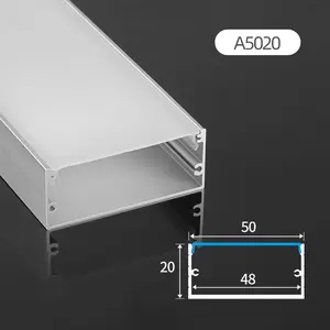 A5020 Custom Various Sizes LED aluminum profile LED Angular Profile aluminum channel strip light Bar