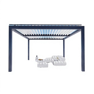Pérgola Retráctil de Aluminio con Revestimiento en Polvo Impermeable, Ecológica, con Garantía de 7 Años, para Jardín, Patio o Terraza - Product Image 3