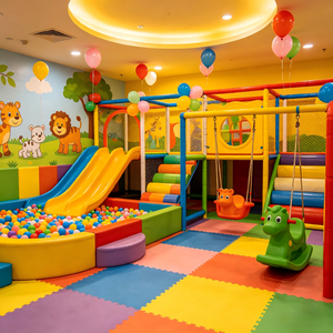 <span class=keywords><strong>Castillo</strong></span> <span class=keywords><strong>de</strong></span> Juegos Pequeño para Niños, con Toboganes y Piscinas <span class=keywords><strong>de</strong></span> Pelotas, Apto para Guarderías - Product Image 3