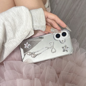 Cover posteriore antiurto elegante con fiocco a specchio per <span class=keywords><strong>iPhone</strong></span> 16 Pro Max 15 Pro Max 12 13 11 XR XS X elegante con fiocco a specchio - Product Image 3