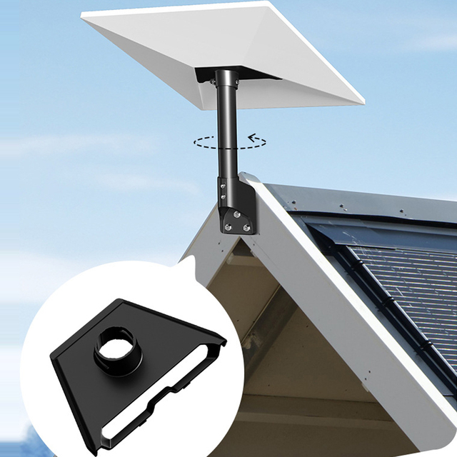 Starlink V3 Mounting Kit 360° Adjustable Roof & Wall Bracket for Starlink Gen 3 Heavy Duty Pole Mount Rotatable for Best Signal