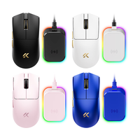 Ratón Inalámbrico para Juegos MCHOSE K7 V2 Ultra+ Tri-Modo, PAW3955 TI, Frecuencia de Sondeo de 8K, 50000DPI, 59g Ultraligero, Base de Carga Magnética RGB