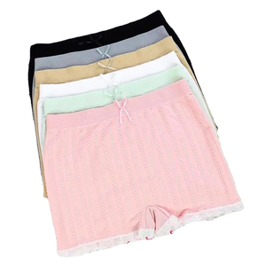 Confortable torsion anti-éblouissement bas sécurité shorts pantalon fille quatre coins dentelle personnalisée femmes femme dames <span class=keywords><strong>boxer</strong></span> slips usine - Product Image 1