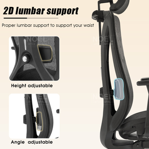 Silla de Oficina Ergonómica de Malla para Gerentes y Personal, Venta al por Mayor de Fábrica, Silla Giratoria para Computadora y Oficina en Casa - Product Image 3